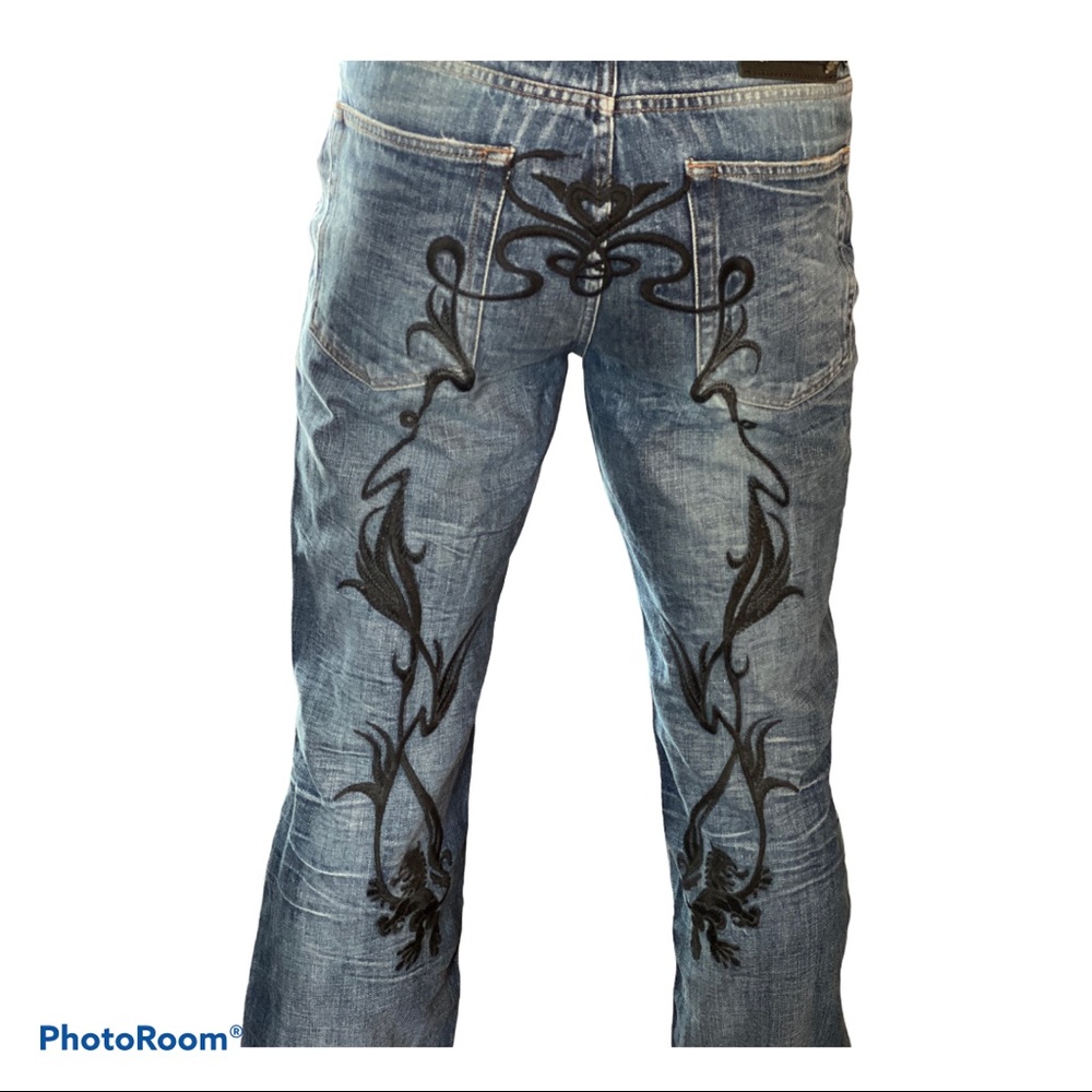 Mens Just Cavalli Ittierre embroidered denim 36/50